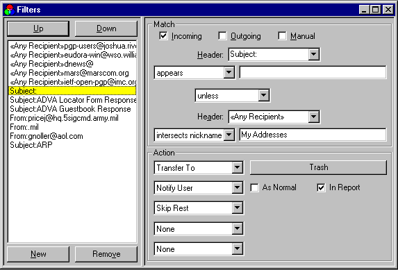 [Multiple Address Filter]